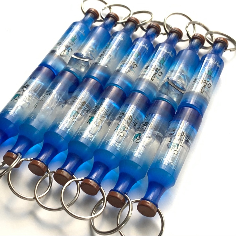 Vintage MILAGRO Tequila Advertising Keychains